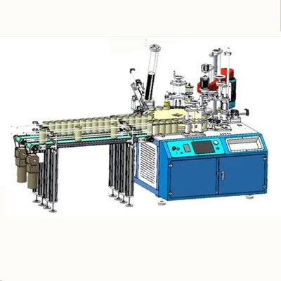AT8 paper tube crimping and capping machine